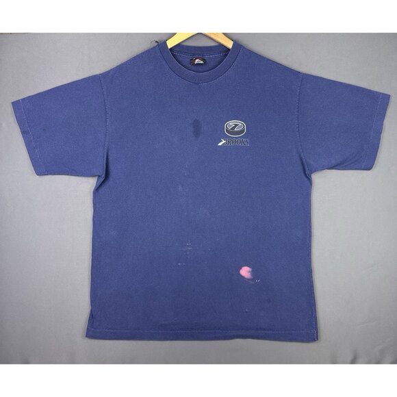 Vintage 90's Brooks Shoes Promo Sneakers Battle Gear Canada Made Large Rare Tee - Picture 2 of 16